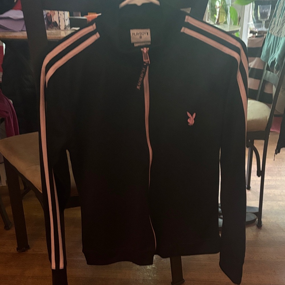 Playboy Black Jacket with Pink Accents